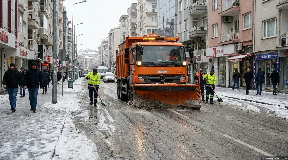 İzmir'de Kar Alarmı: Yollar Açık Tutuluyor