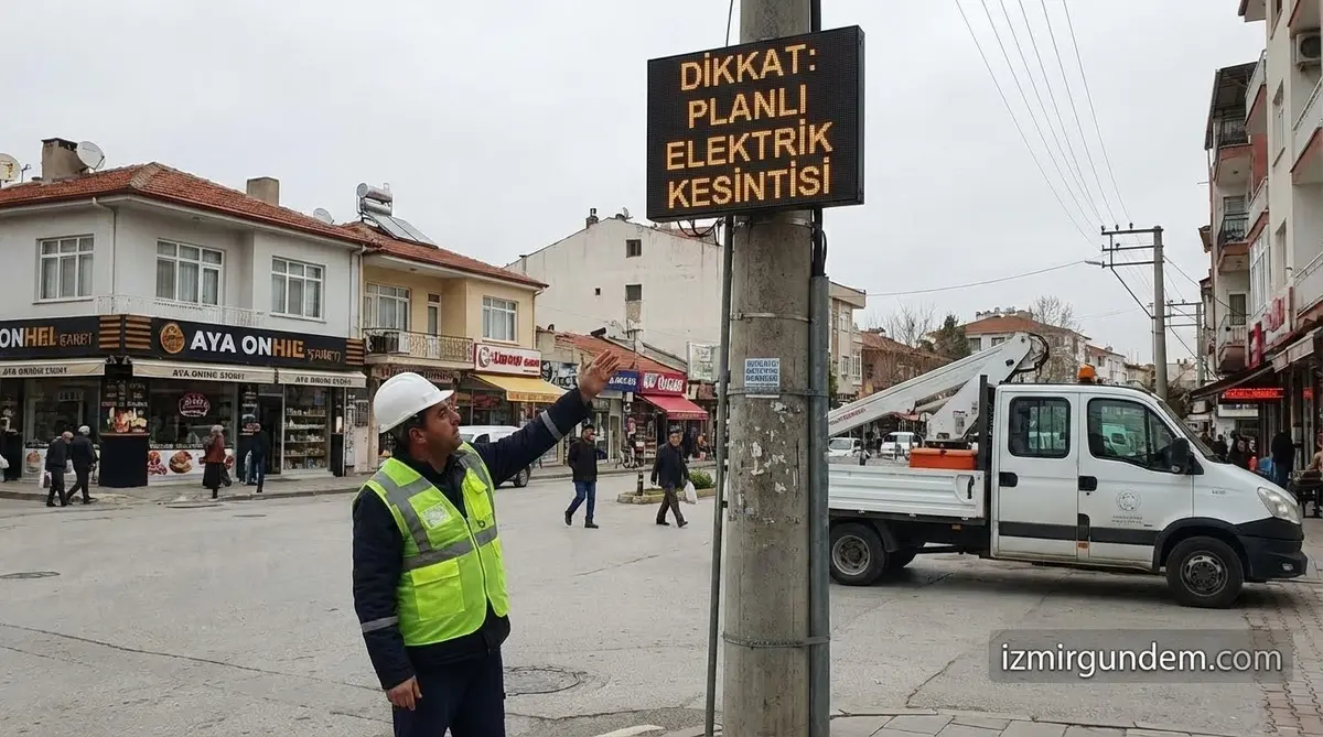 Menemen'de Elektrik Kesintisi Uyarısı