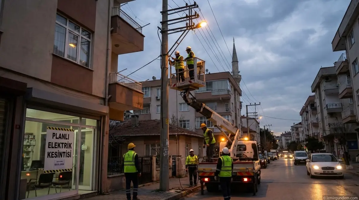 İzmir'de Planlı Elektrik Kesintisi: 2 Ocak 2026