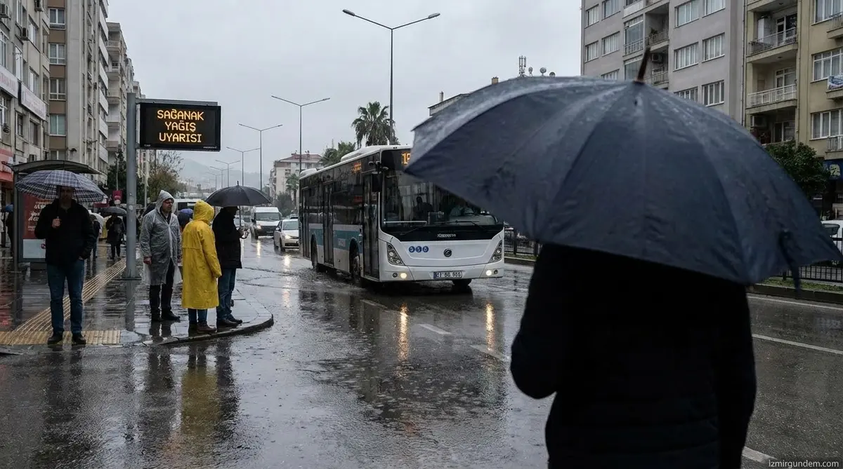 İzmir'de Sağanak Yağış Uyarısı: İşte Detaylar