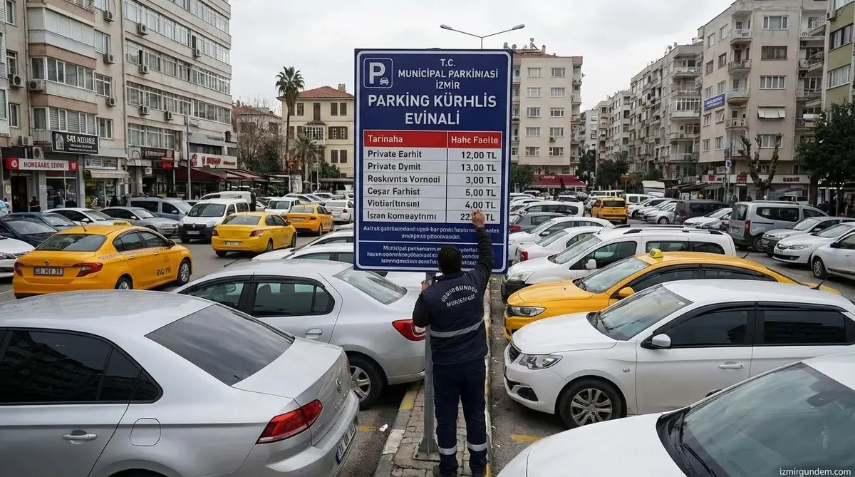 İzmir'de Otopark Ücretlerine Yüksek Zam