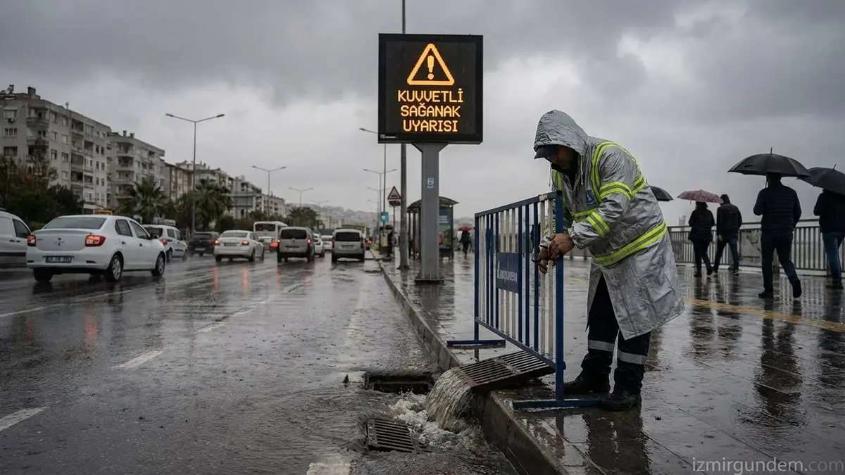 İzmir'de Kuvvetli Sağanak Uyarısı