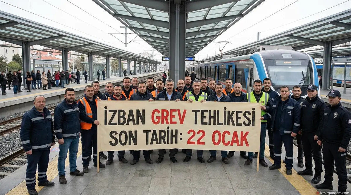 İZBAN'da Grev Tehlikesi: Son Tarih 22 Ocak
