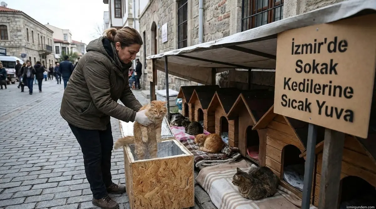 İzmir'de Sokak Kedilerine Sıcak Yuva