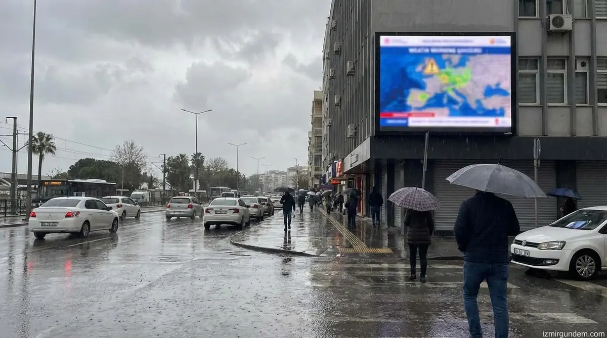 İzmir'de Yağmurlu Hava Alarmı!