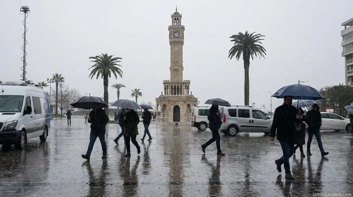 İzmir'de Yağmur ve Soğuk Hava Alarmı
