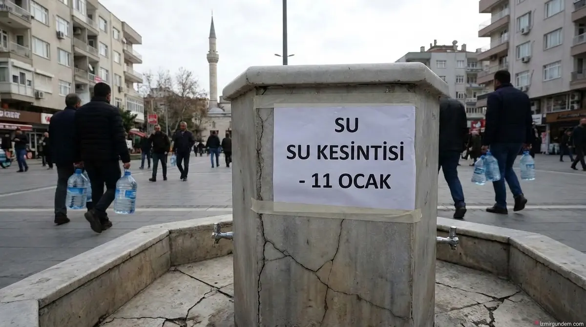 İzmir'de Su Kesintisi Alarmı! (11 Ocak)