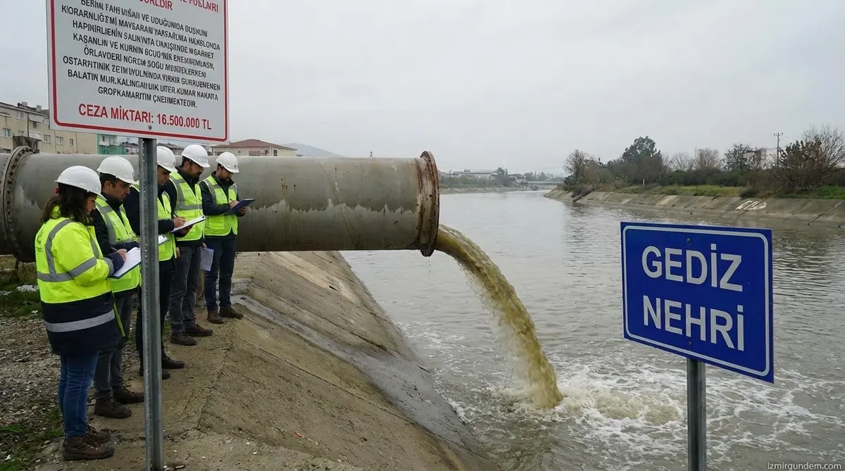 Gediz Havzası'nda Atık Su Cezası: 16,5 Milyon TL