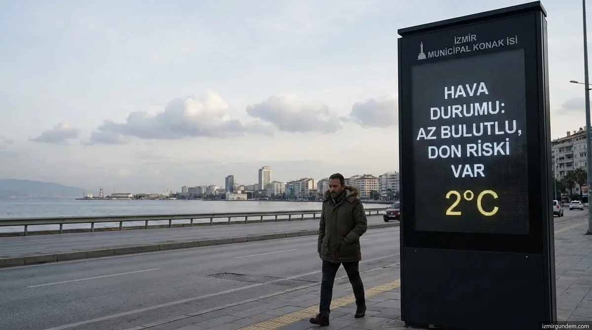 İzmir'de Hava: Az Bulutlu, Don Riski Var