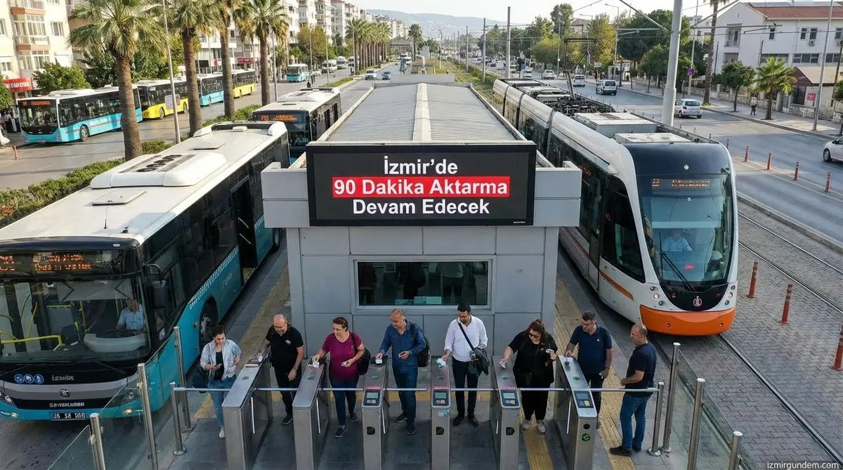İzmir'de 90 Dakika Aktarma Devam Edecek