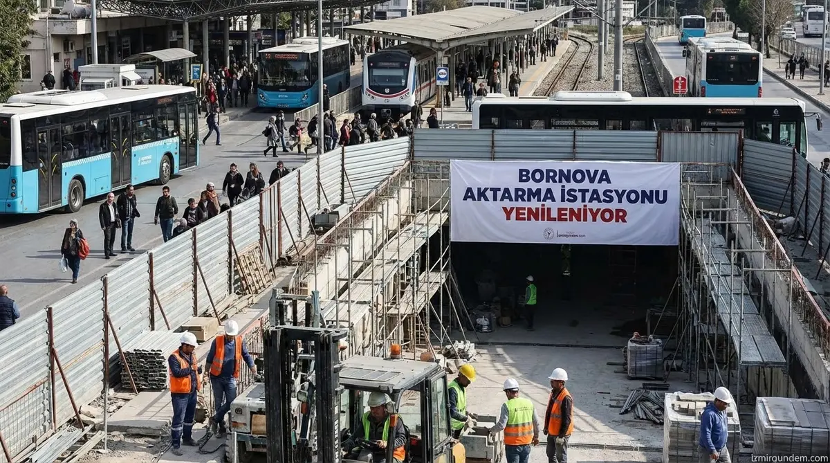 Bornova Aktarma İstasyonu Yenileniyor