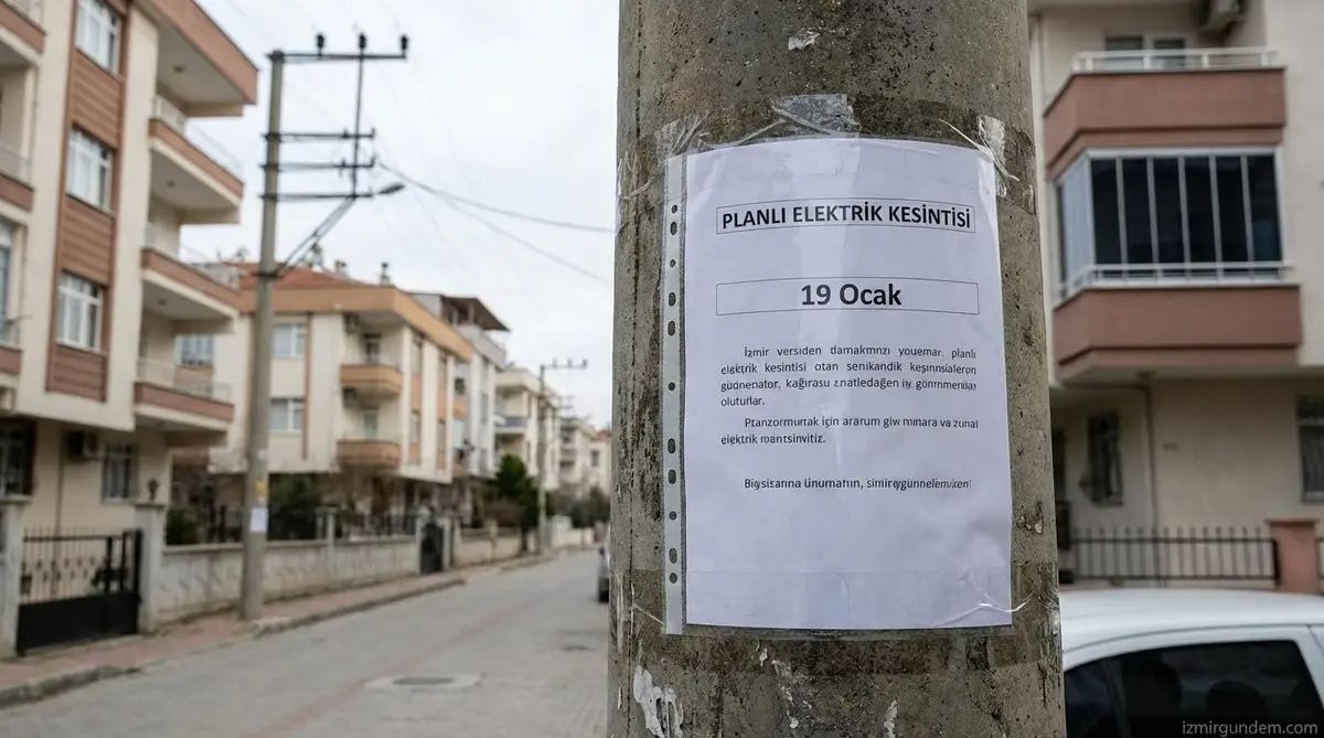 İzmir'de Planlı Elektrik Kesintileri (19 Ocak)