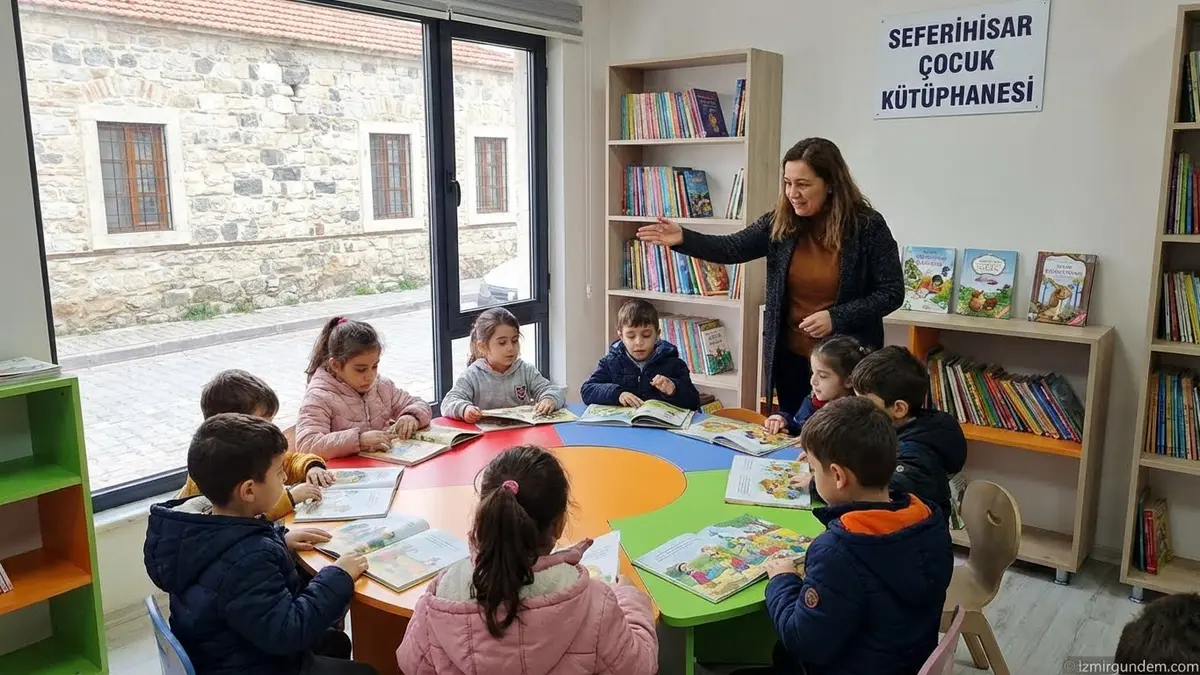 Seferihisar'da Çocuklara Özel Kütüphane