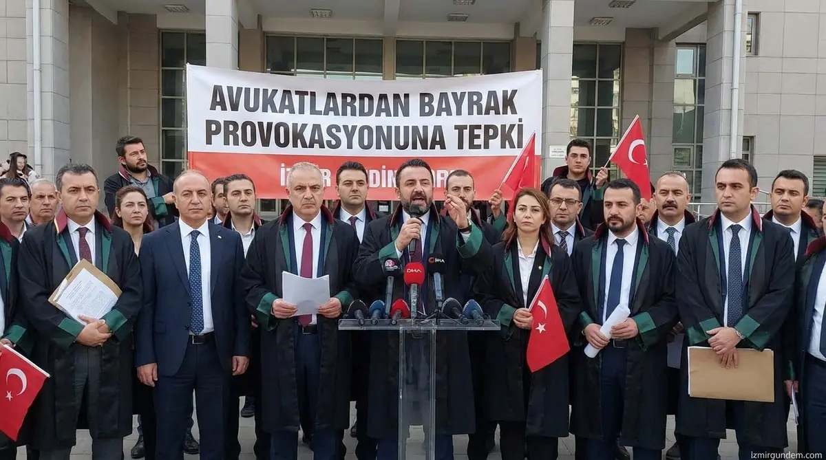 Avukatlardan Bayrak Provokasyonuna Tepki