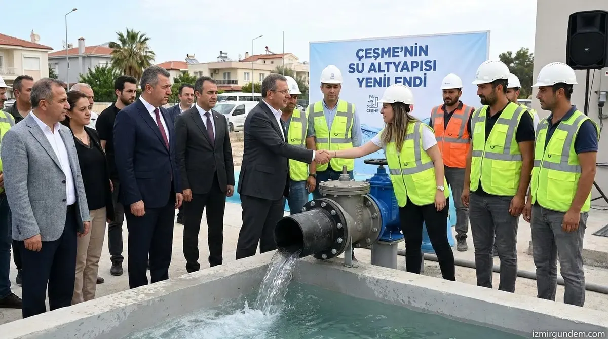 Çeşme'nin Su Altyapısı Yenilendi