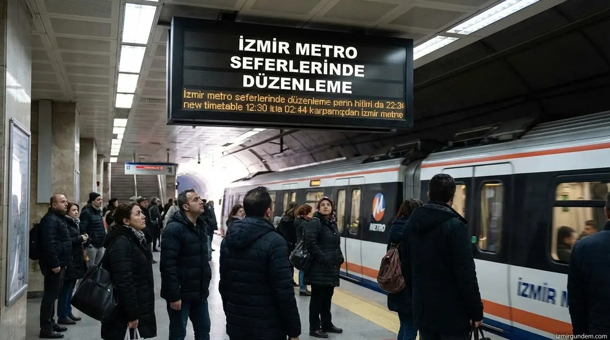 İzmir Metro Seferlerinde Düzenleme
