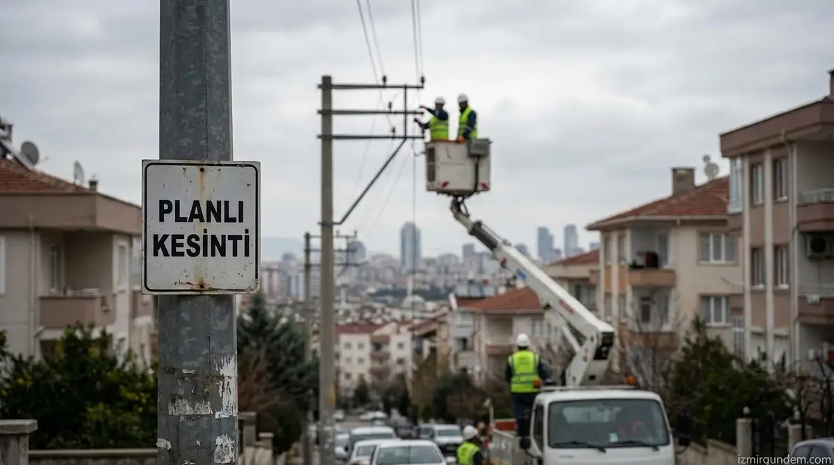 İzmir'de Planlı Elektrik Kesintisi (25 Ocak)