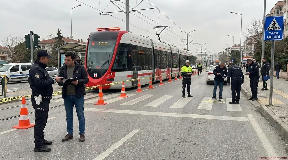 İzmir Tramvay Kazasında Yaya Kusurlu Bulundu
