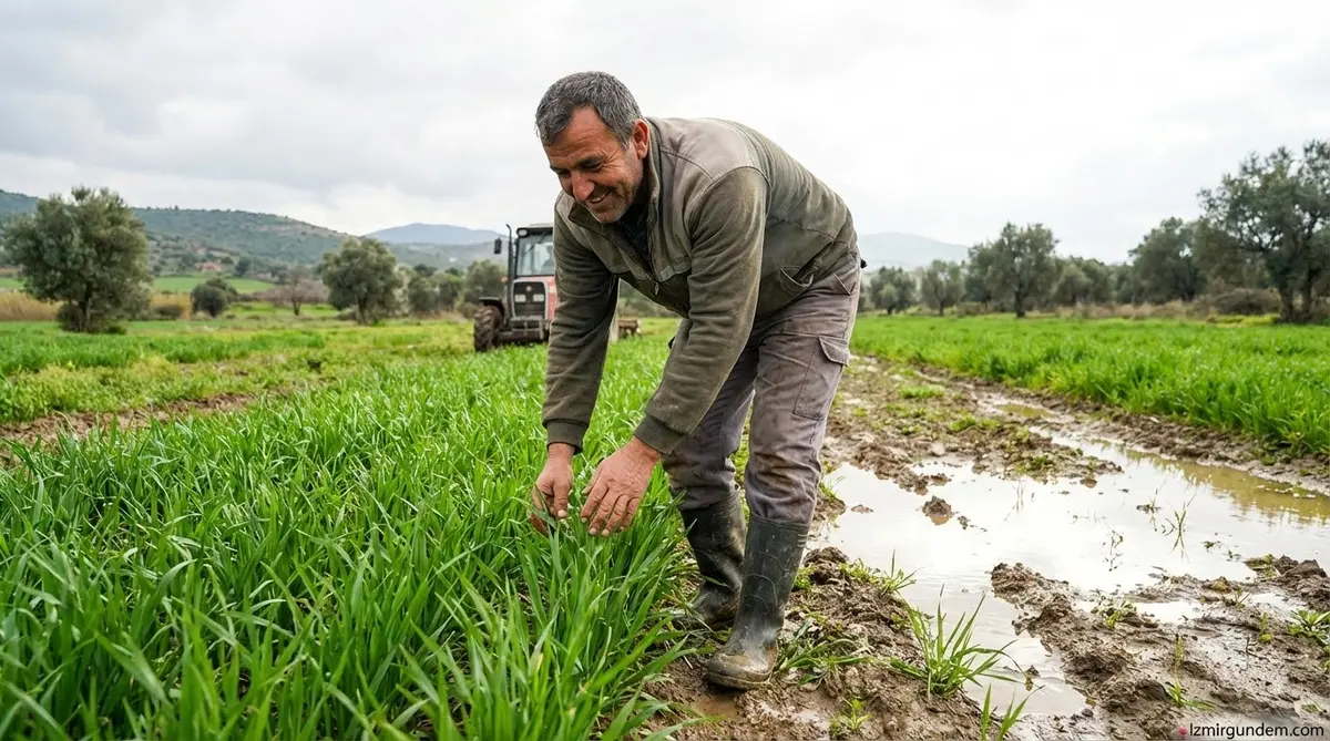 Torbalı'da Yağmur Bereketi: Tarlalar Canlandı