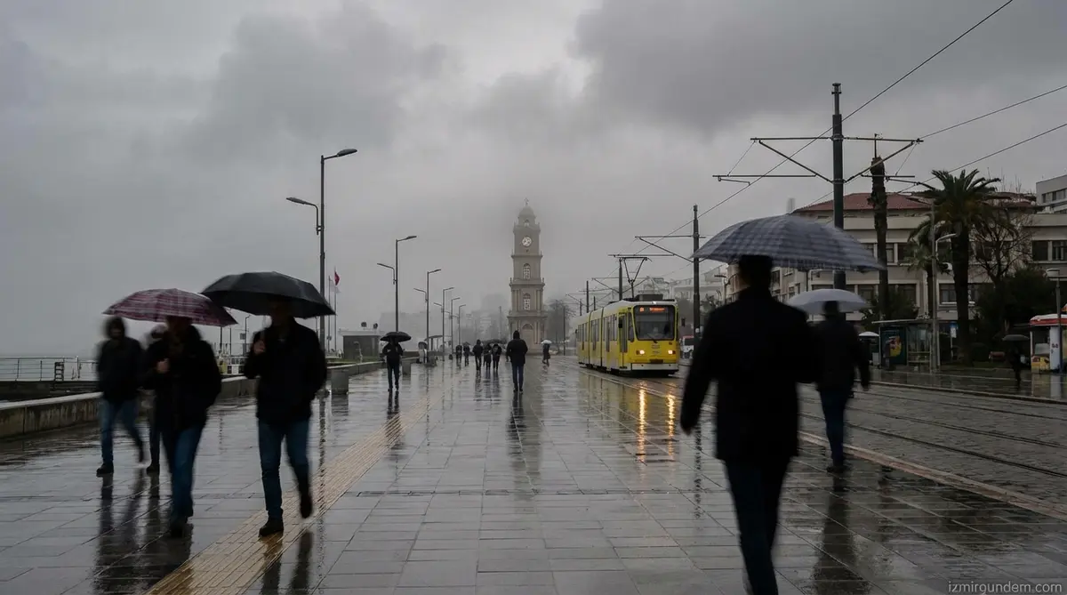 İzmir'de Yağmur ve Sis Uyarısı