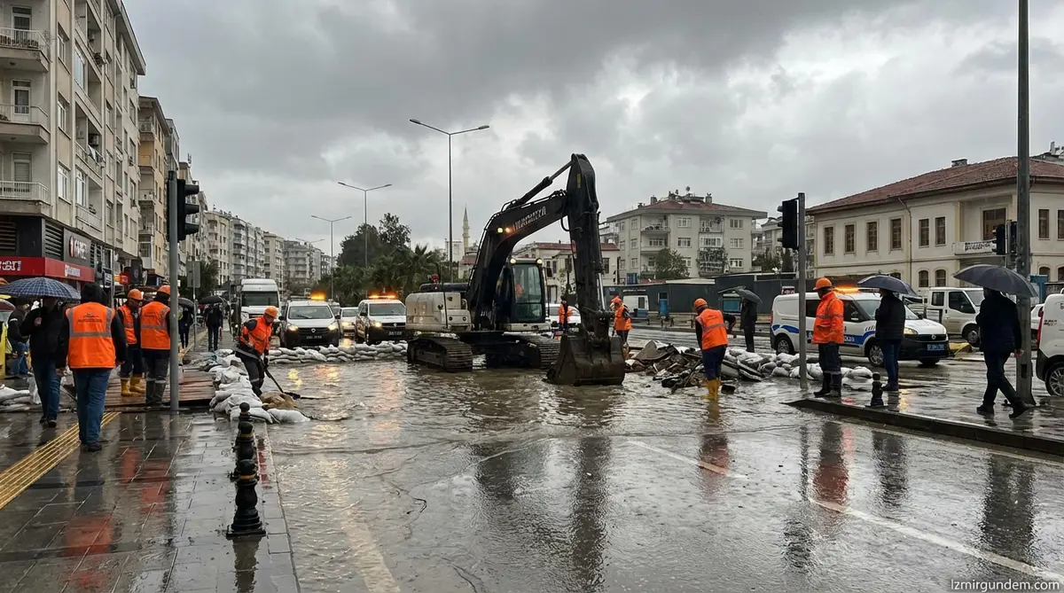 İzmir'de Rekor Yağış: Belediyeden Yoğun Çalışma