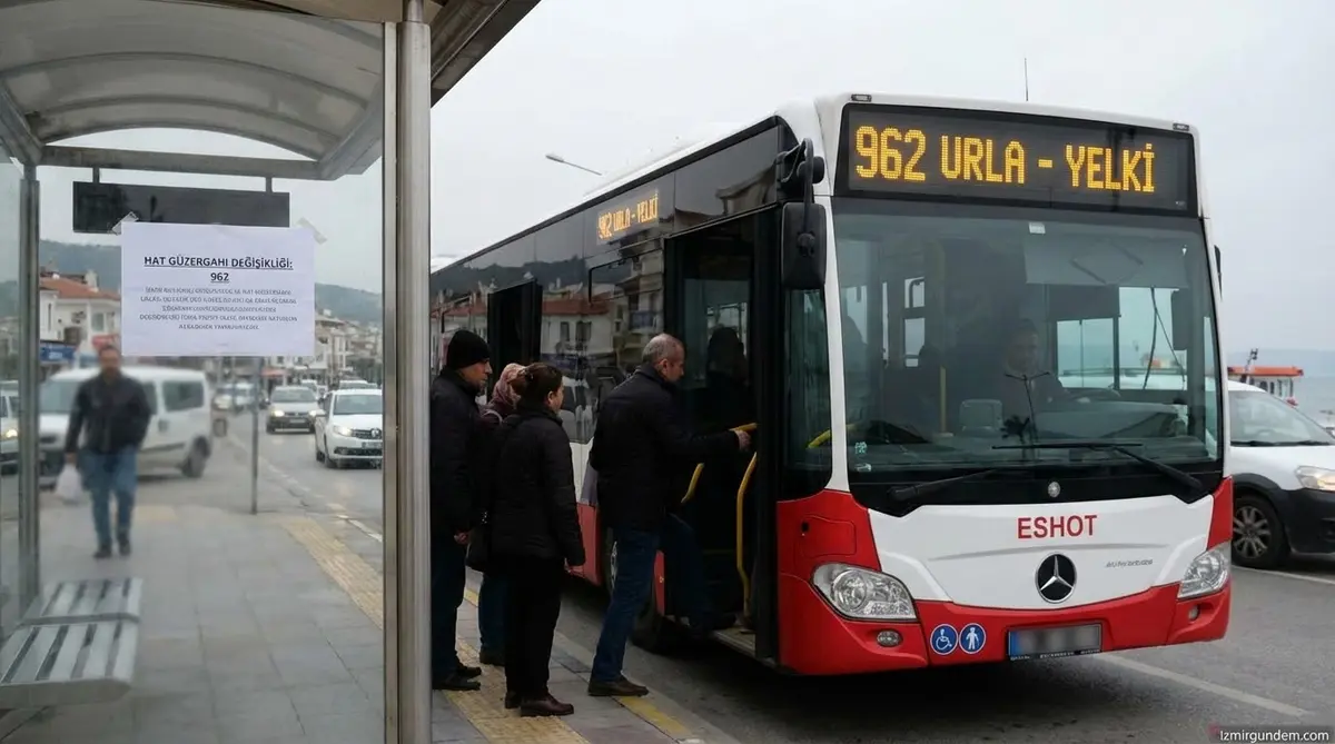 ESHOT 962 Urla-Yelki Hattı Güzergahı Değişti