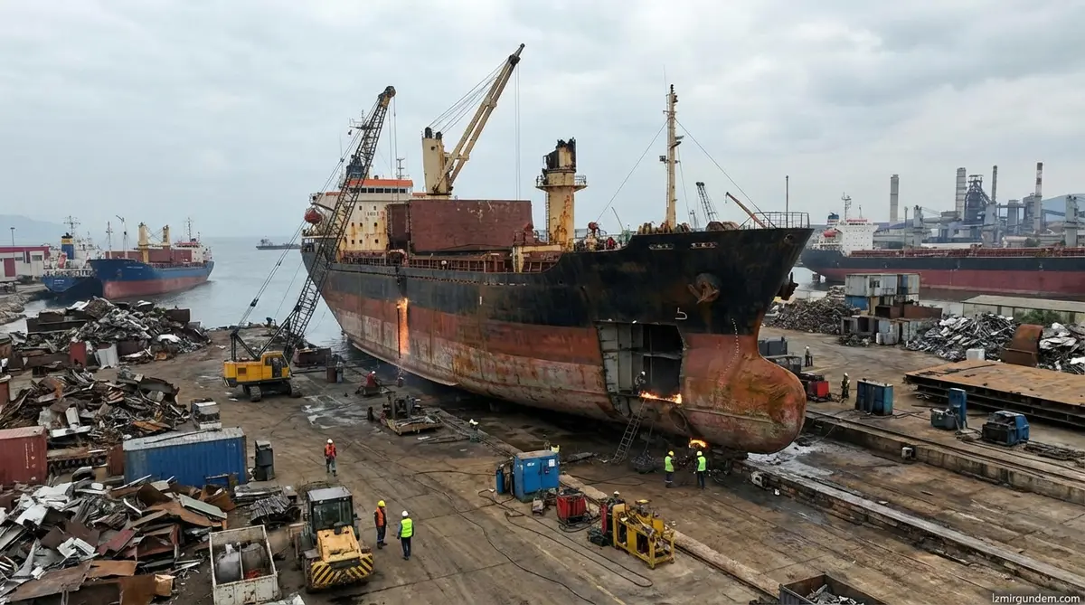 Aliağa'da Gemi Söküm Tesisine Kapasite Artışı