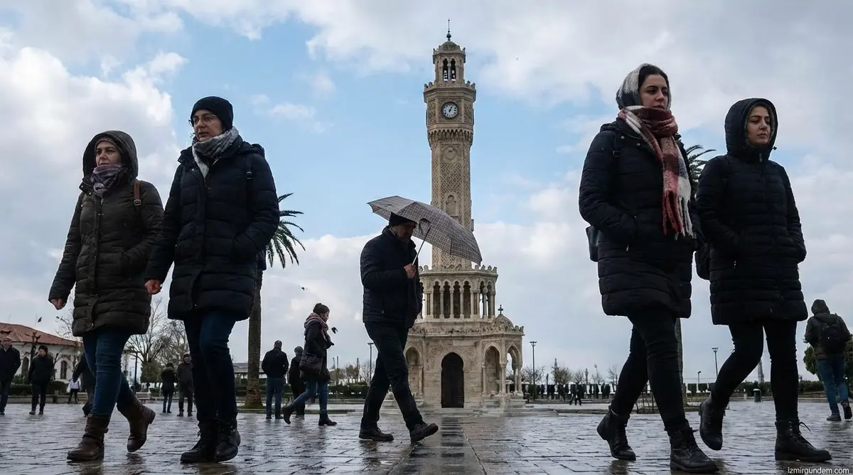 İzmir'de Hava: Parçalı Bulutlu ve Soğuk Hava