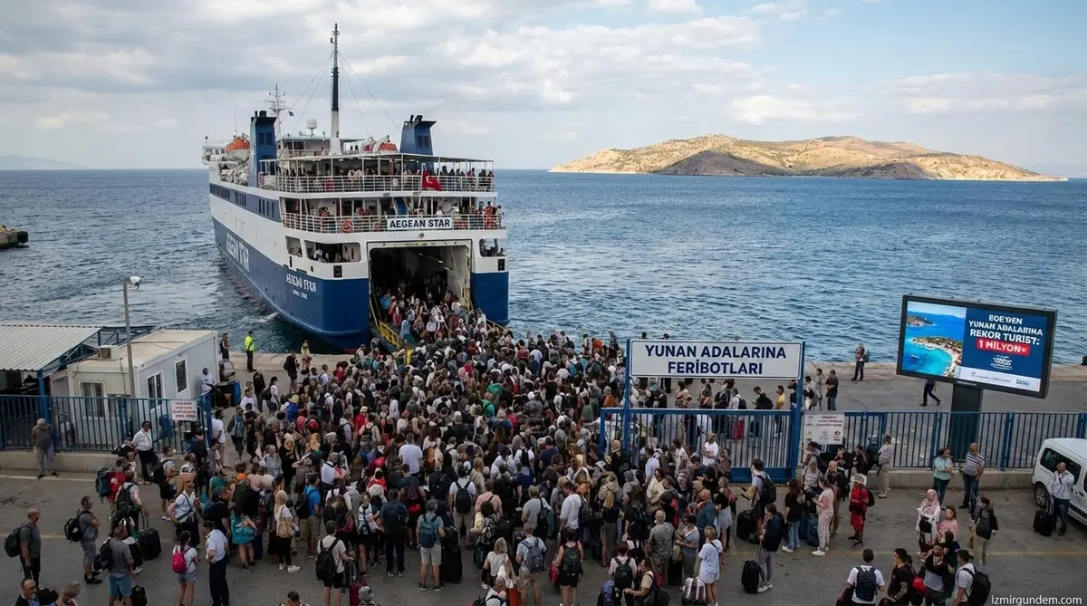 Ege'den Yunan Adalarına Turist Akını: 1 Milyon+