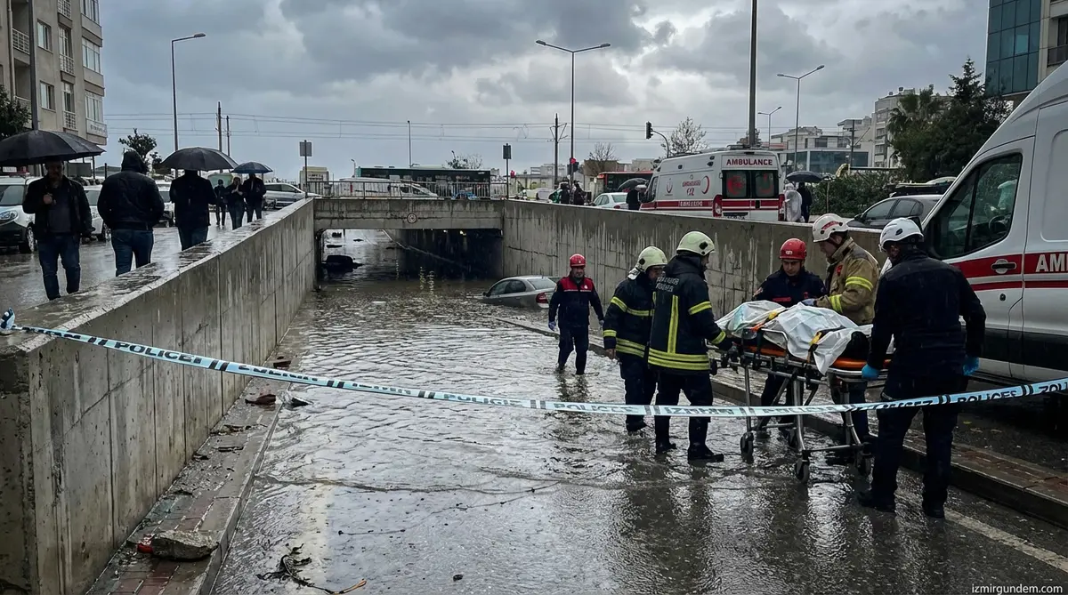 İzmir'de Yağmur Faciası: Alt Geçitte Ölüm