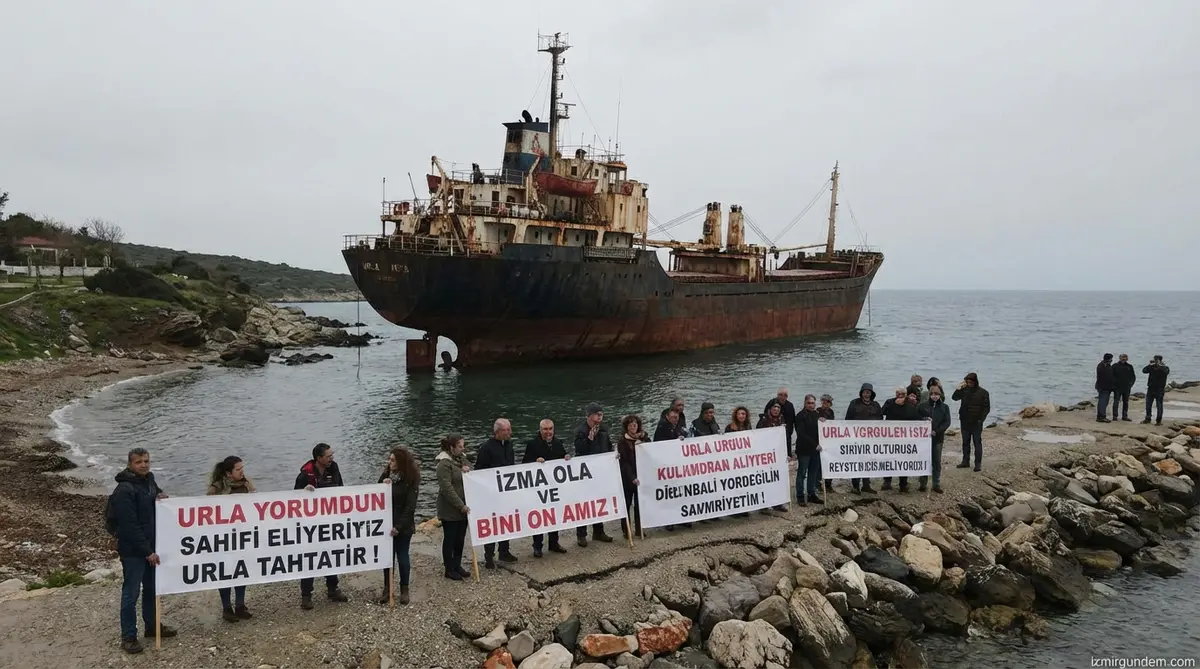 Urla'da Hurda Gemi Krizi: Tepkiler Büyüyor