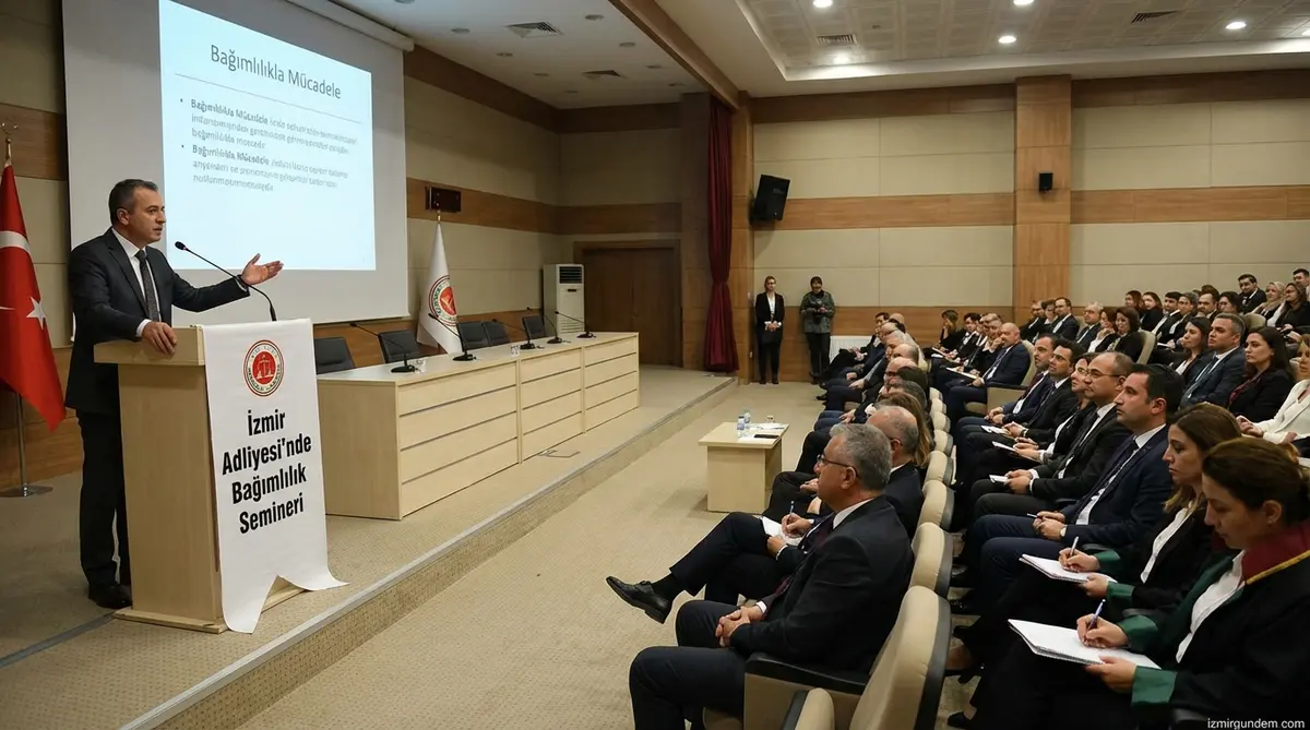 İzmir Adliyesi'nde Bağımlılık Semineri
