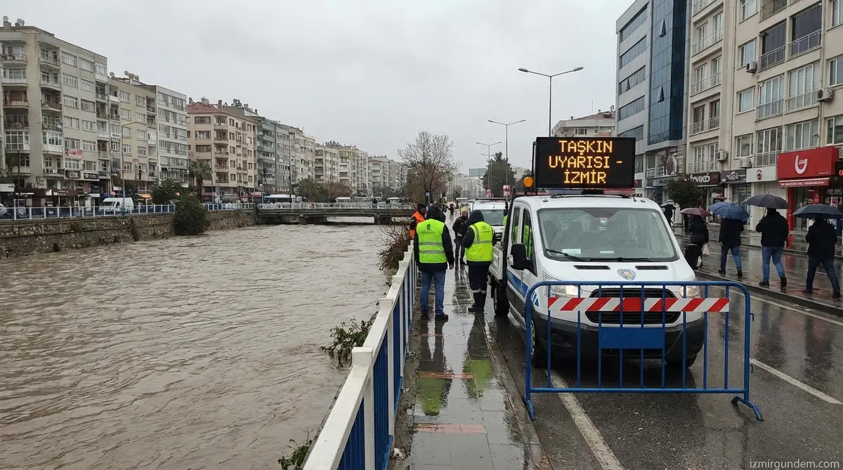 İzmir'de 9 İlçe İçin Taşkın Uyarısı
