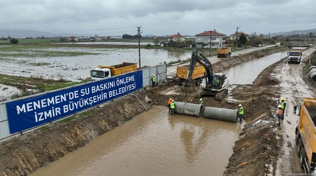 Menemen'de Su Baskınına 25 Milyonluk Çözüm