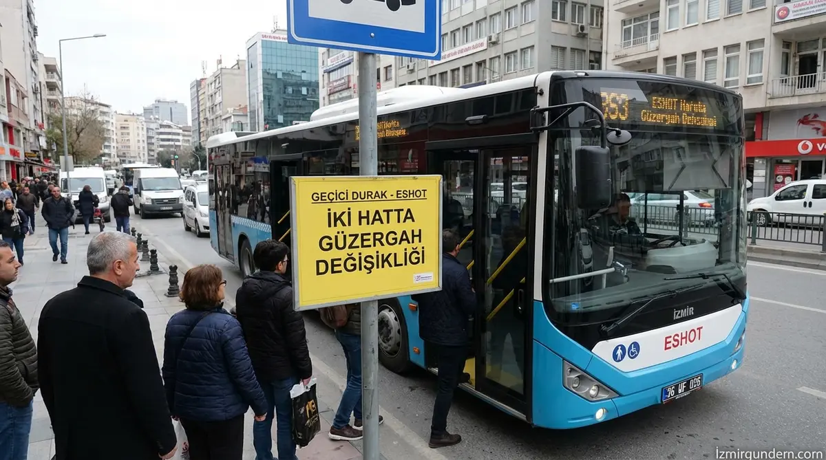 ESHOT: İki Hatta Güzergah Değişikliği