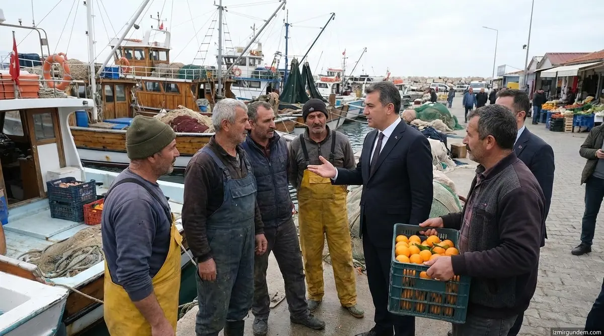 Tugay Seferihisar'da Üretici ve Balıkçı ile Buluştu