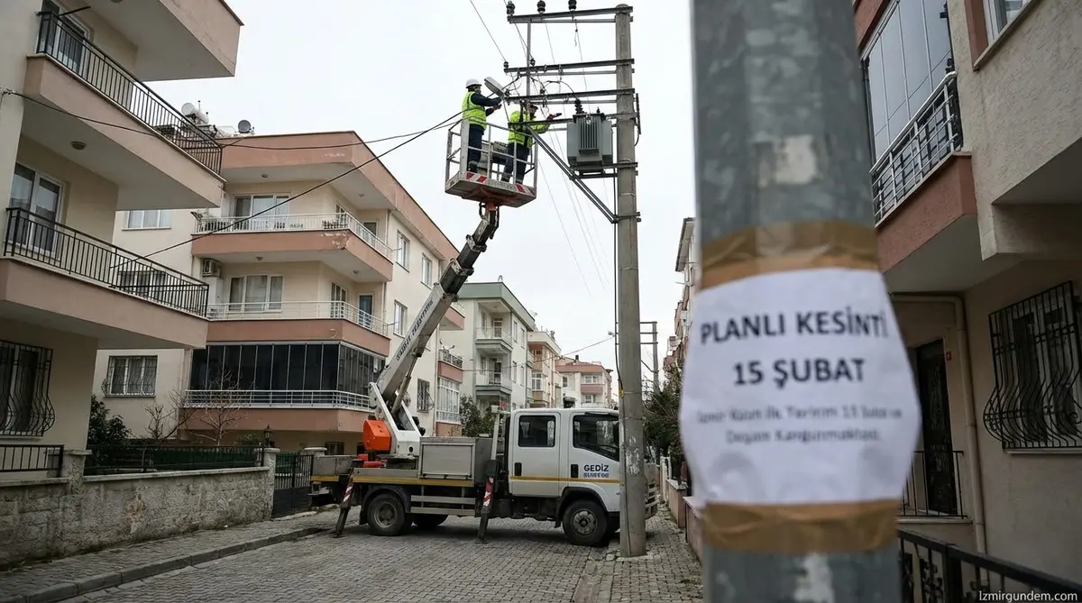 İzmir'de Planlı Elektrik Kesintisi (15 Şubat)