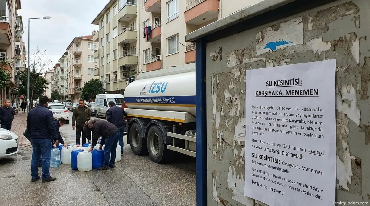 İzmir'de Su Kesintisi: Karşıyaka, Menemen Etkilenecek