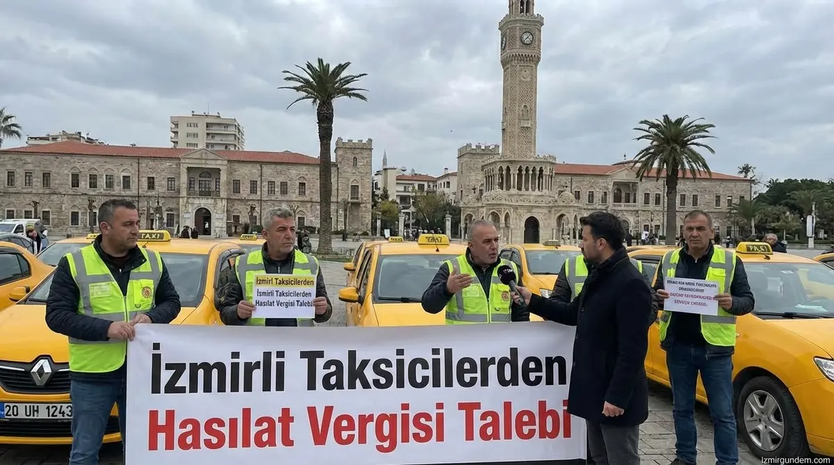İzmirli Taksicilerden Hasılat Vergisi Talebi