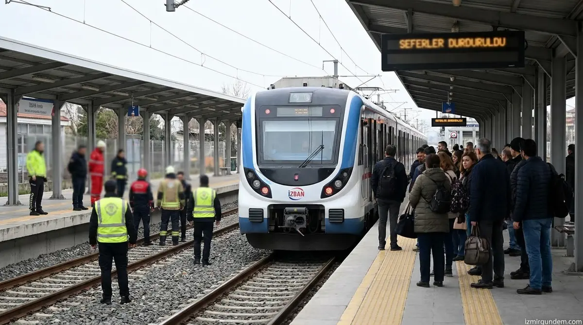 İZBAN'da İntihar Girişimi: Seferler Durdu