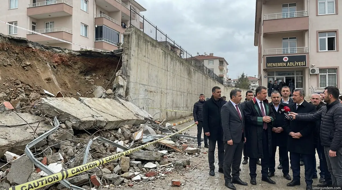 Menemen'de İstinat Duvarı Faciası Davalık Oldu