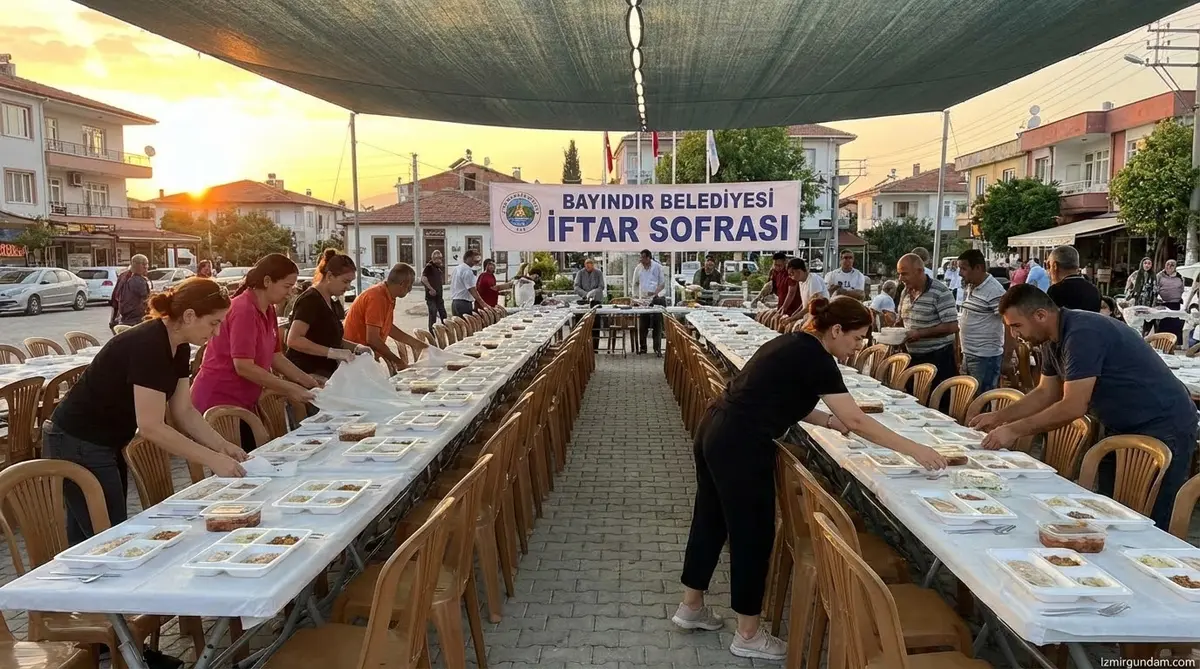 Bayındır'da İftar Sofrası Kuruluyor
