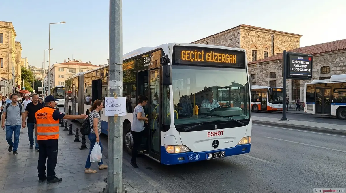 İzmir'de ESHOT Hatlarında Geçici Düzenleme