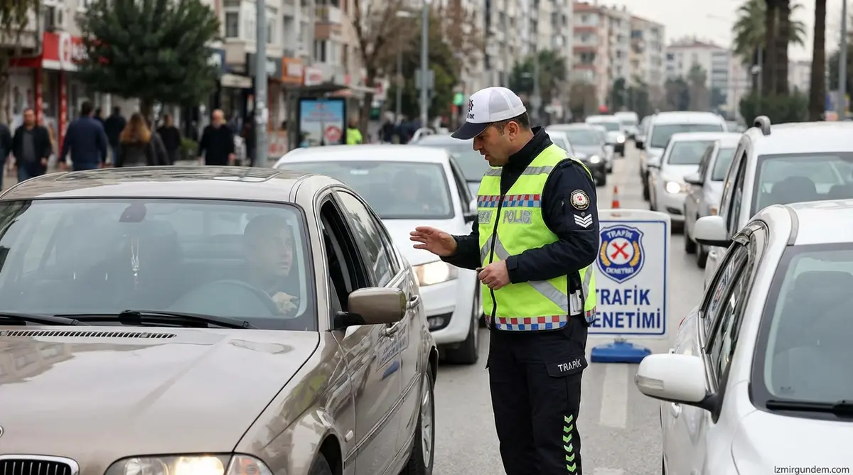 İzmir'de Trafik Cezası: 25 Bin Sürücüye İşlem