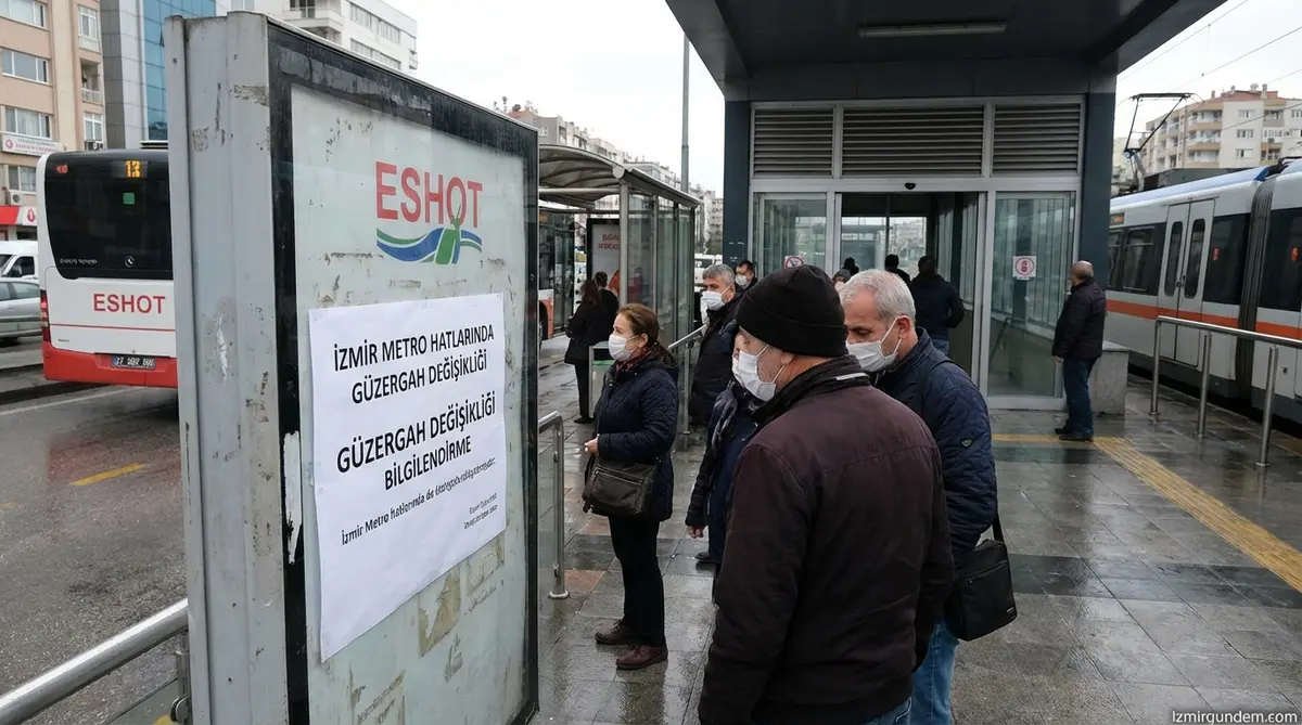 ESHOT: İki Metro Hattında Güzergah Değişikliği