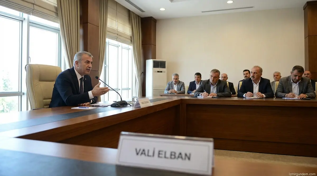 Vali Elban'dan Muhtarlarla İstişare Toplantısı