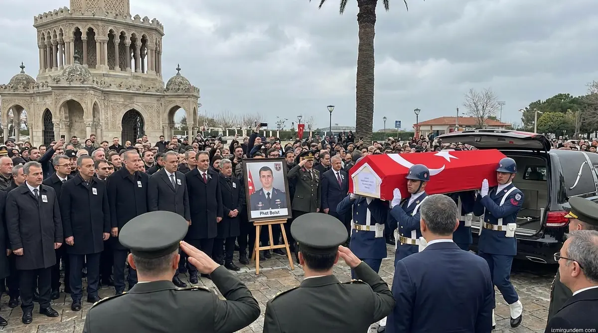 Şehit Pilot Bolat İzmir'de Defnedildi