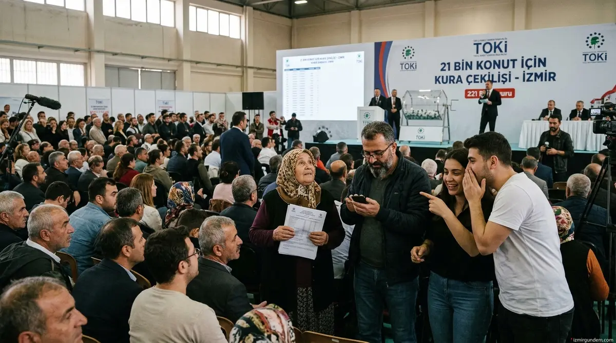 İzmir'de TOKİ Kura Heyecanı: 21 Bin Konut İçin 221 Bin Başvuru!