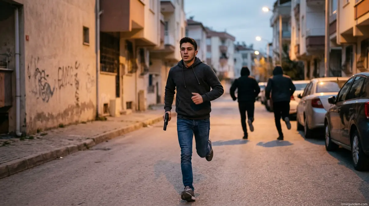 Torbalı'da Hırsızlık Şüphelilerini Kovalayan Genç Silahla...