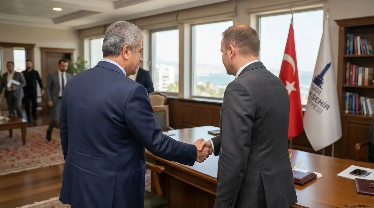 Hamza Dağ'dan Cemil Tugay'a Ziyaret: İzmir İçin Ortak Mesaj